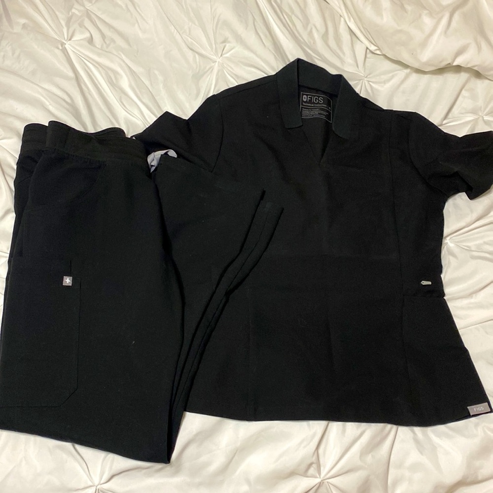 Figs black scrub set